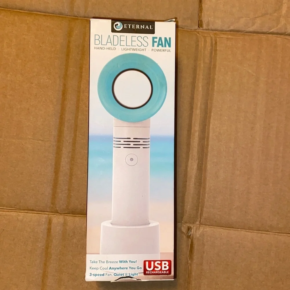 Eternal Bladeless Fan hand held, lightweight, and powerful. E103 - Picture 1 of 4